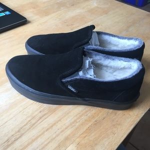 Faux Sherpa Lined Slip-on Vans